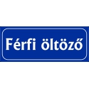 Férfi öltöző 25x10 cm