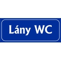 Lány wc 25x10 cm