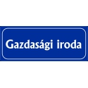 Gazdasági iroda 25x10 cm