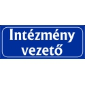 Intézmény vezető 25x10 cm